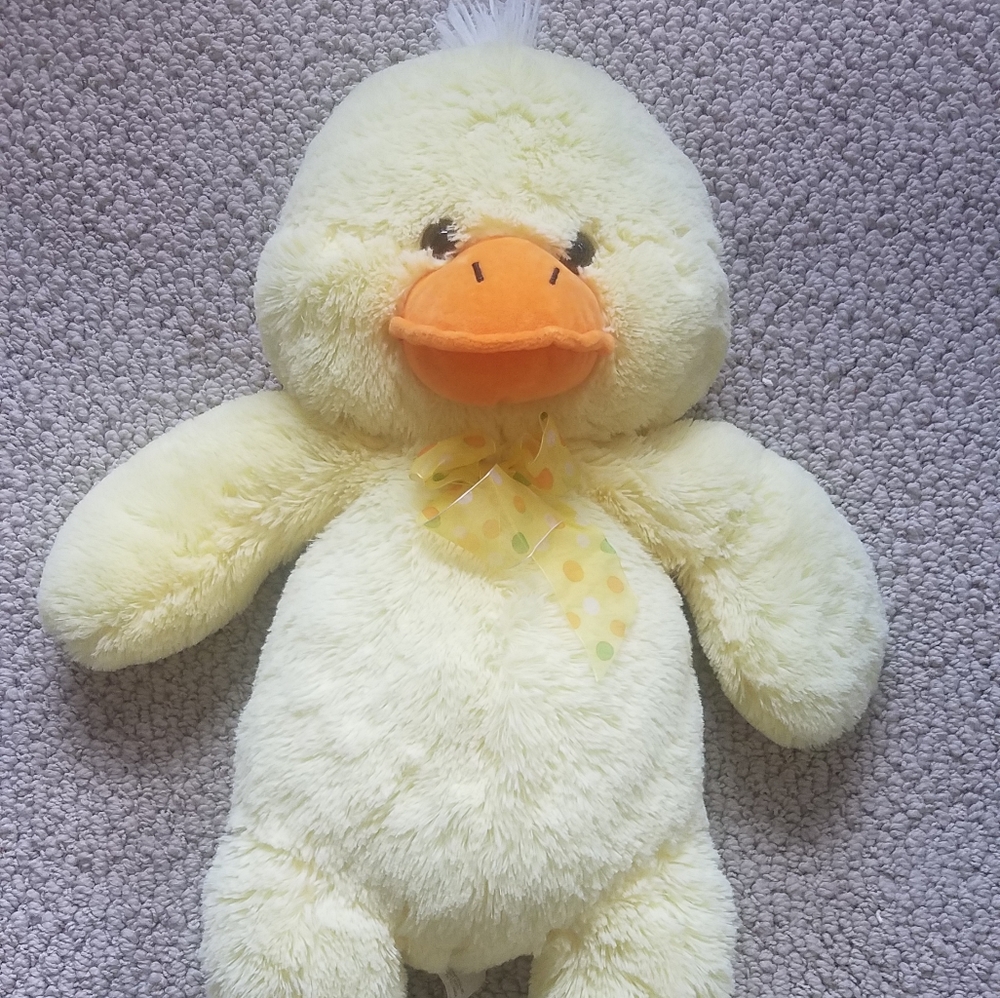 Big fluffy yellow duck or chicken